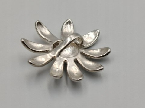 Piękna damska srebrna zawieszka/wisiorek KWIAT STOKROTKA srebro biżuteria