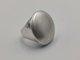 Piękny srebrny damski pierścionek MAT / POŁYSK r. 14 srebro 925 biżuteria