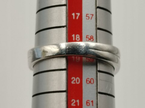 Piękny srebrny damski pierścionek WĄŻ / CYRKONIE r.18 / 19 srebro biżuteria