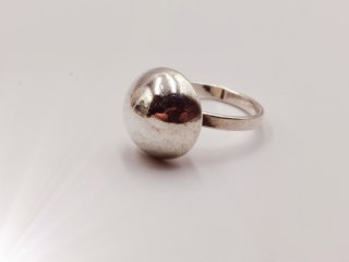 Piękny stary damski srebrny pierścionek KOPUŁKA r.16 VINTAGE biżuteria