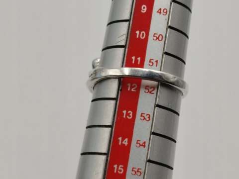 Piękny stary srebrny damski pierścionek BURSZTYN r.11/12 biżuteria VINTAGE