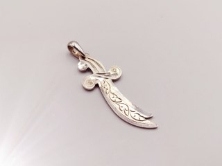 Piękny stary srebrny damski wisiorek/zawieszka MIECZ/SZABLA srebro VINTAGE