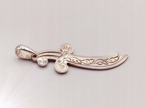 Piękny stary srebrny damski wisiorek/zawieszka MIECZ/SZABLA srebro VINTAGE