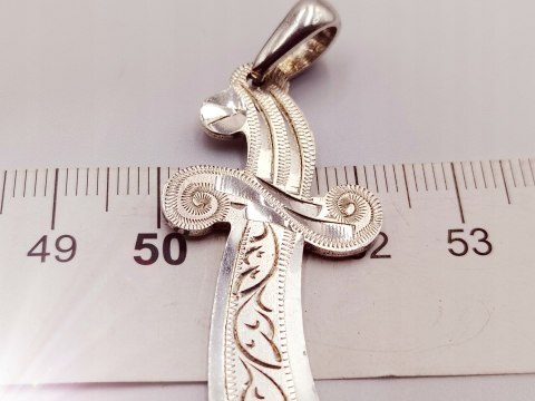 Piękny stary srebrny damski wisiorek/zawieszka MIECZ/SZABLA srebro VINTAGE