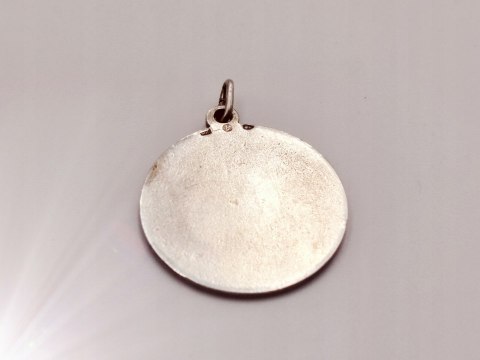 Piękny stary srebrny damski wisiorek/zawieszka WODNIK znak zodiaku VINTAGE