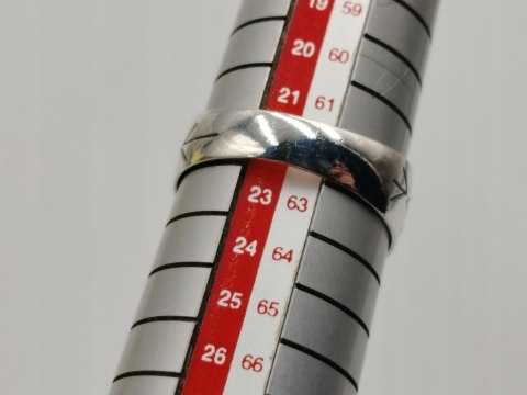 Piękny stary srebrny pierścionek/sygnet LISTKI r.22 biżuteria VINTAGE