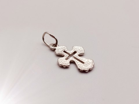 Piękny stary srebrny wisiorek/zawieszka ażurowy KRZYŻYK srebro 925 VINTAGE
