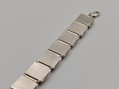 Piękna srebrna damska bransoletka KOCIE OKO róż srebro 925 biżuteria