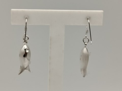 Piękne srebrne damskie kolczyki RYBKI, RYBY srebro 925 biżuteria VINTAGE