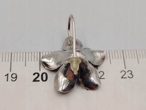 Piękne stare srebrne kolczyki damskie KWIAT srebro 925 biżuteria VINTAGE