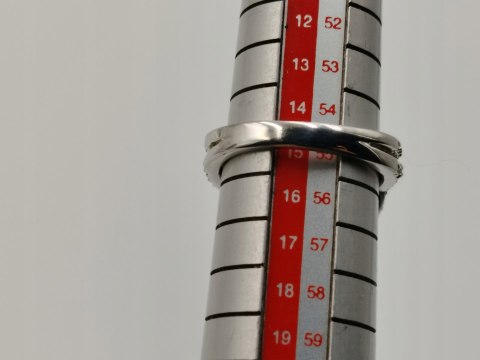 Piękny srebrny damski ażurowy pierścionek CYRKONIE r.15 srebro biżuteria