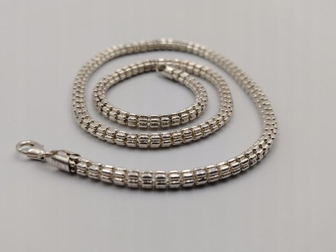 Piękny srebrny damski naszyjnik/łańcuszek SNAKE WĘŻYK ŻMIJKA srebro ITALY