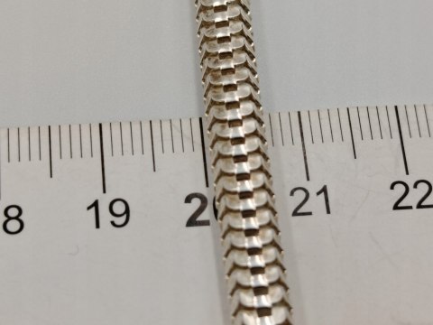 Piękny srebrny damski naszyjnik/łańcuszek SNAKE WĘŻYK ŻMIJKA srebro ITALY