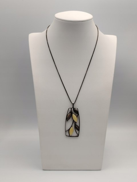 Piękny stary srebrny damski komplet wisiorek + łańcuszek biżuteria VINTAGE