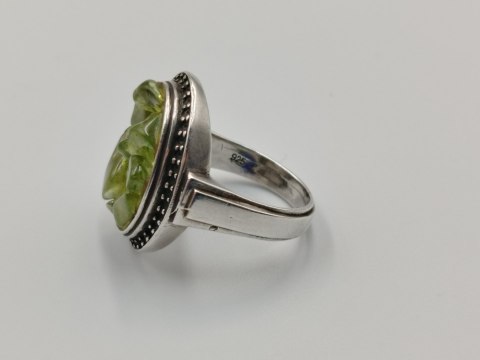 Piękny stary srebrny damski pierścionek OLIWIN r.19 biżuteria VINTAGE