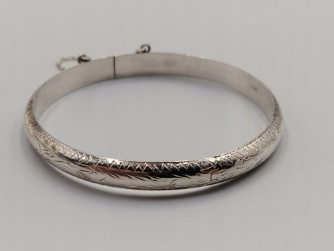 Stara srebrna damska bransoletka KOŁO BANGLA srebro 925 - biżuteria VINTAGE