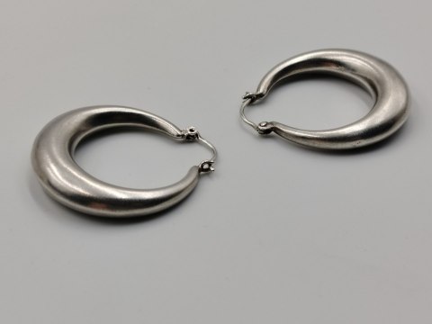 Stare piękne damskie srebrne kolczyki duże KOŁA srebro VINTAGE biżuteria