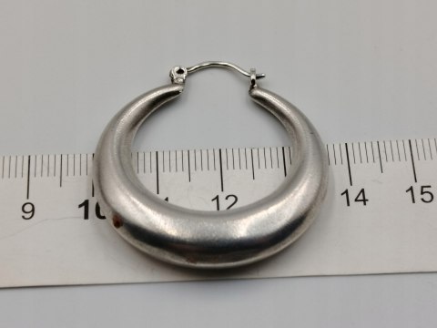 Stare piękne damskie srebrne kolczyki duże KOŁA srebro VINTAGE biżuteria