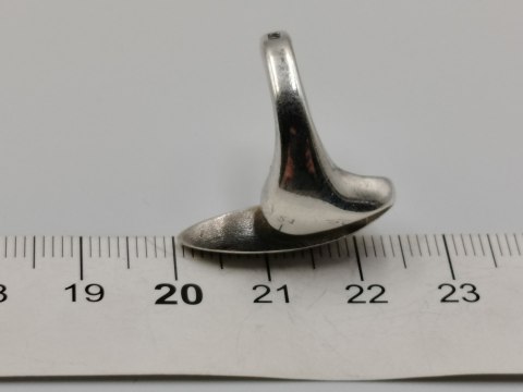 Stary ciekawy damski srebrny pierścionek r.13/14 srebro VINTAGE biżuteria