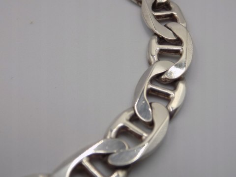 Piękna srebrna męska bransoletka wzór GUCCI srebro 925 - 26,43 g. biżuteria