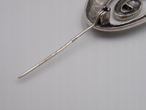 Piękna stara damska autorska srebrna broszka srebro 925 VINTAGE biżuteria