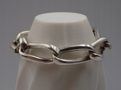 Piękna stara srebrna damska bransoletka - srebro 925 - biżuteria VINTAGE