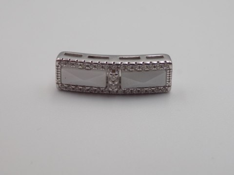 Piękny srebrny damski wisiorek/zawieszka CYRKONIE biżuteria srebro 925