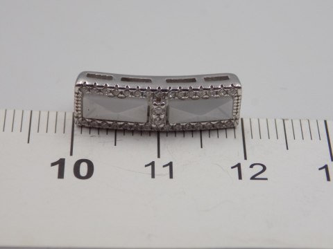 Piękny srebrny damski wisiorek/zawieszka CYRKONIE biżuteria srebro 925