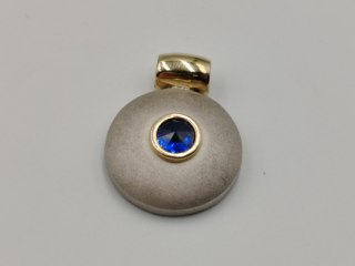 Piękny srebrny damski wisiorek/zawieszka złocenie/srebro VINTAGE biżuteria