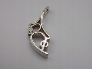 Piękny stary srebrny wisiorek/zawieszka CYRKONIE srebro biżuteria VINTAGE