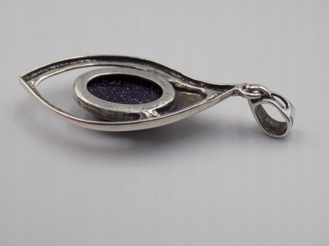 Piękny stary srebrny wisiorek/zawieszka NOC KAIRU srebro biżuteria VINTAGE