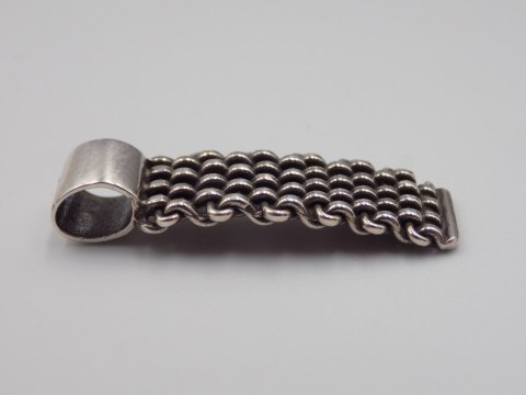 Piękny stary srebrny wisiorek/zawieszka PLECIONKA srebro biżuteria VINTAGE