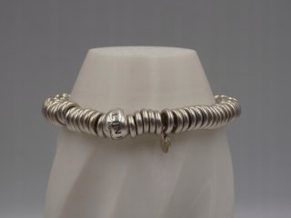 Srebrna firmowa damska bransoletka LINKS LONDON kółeczka srebro biżuteria