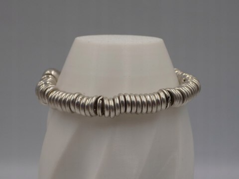 Srebrna firmowa damska bransoletka LINKS LONDON kółeczka srebro biżuteria