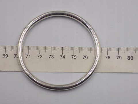 Stara srebrna damska bransoletka KOŁO BANGLA srebro 925 - biżuteria VINTAGE