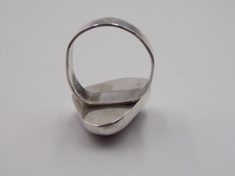 Stary srebrny damski pierścionek JASPIS CZERWONY roz. 12 biżuteria VINTAGE