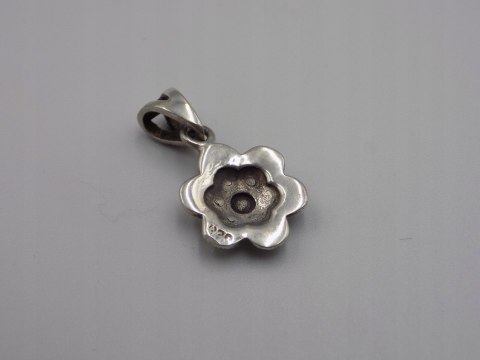 Stary srebrny damski wisiorek/zawieszka KWIAT srebro 925 biżuteria VINTAGE