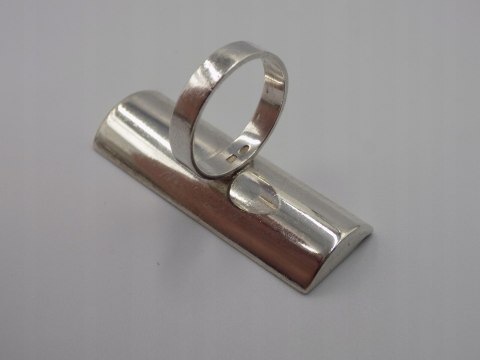 Stary srebrny duży długi pierścionek - roz. 13 srebro 925 VINTAGE biżuteria