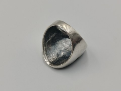 Stary srebrny pierścionek THUNDERBIRD HOPI - r.13 srebro VINTAGE biżuteria