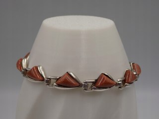 Piękna srebrna damska bransoletka PIASEK PUSTYNI srebro VINTAGE biżuteria