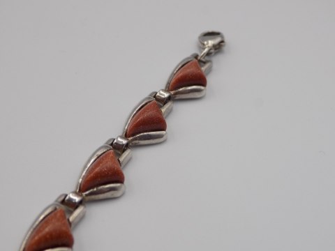 Piękna srebrna damska bransoletka PIASEK PUSTYNI srebro VINTAGE biżuteria