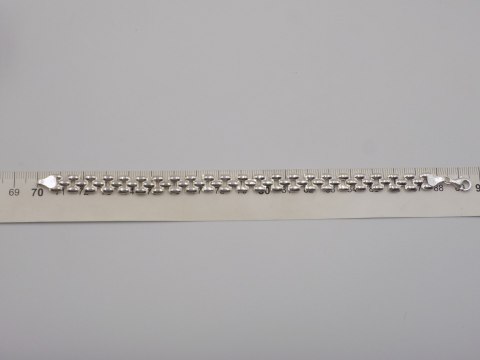 Piękna srebrna damska bransoletka na rękę - srebro 925 - biżuteria