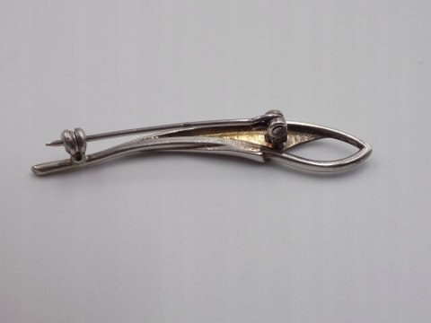 Piękna stara damska autorska srebrna broszka srebro 925 VINTAGE biżuteria