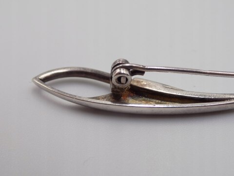 Piękna stara damska autorska srebrna broszka srebro 925 VINTAGE biżuteria