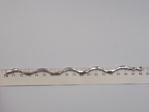 Piękna stara srebrna damska bransoletka - srebro 925 - biżuteria VINTAGE