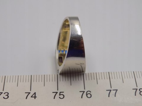 Piękny damski srebrny pierścionek/sygnet AMETYST roz. 16 srebro biżuteria