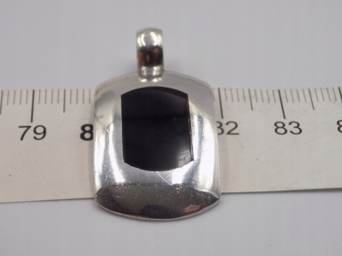 Piękny stary srebrny damski wisiorek/zawieszka EMALIA srebro 925 biżuteria