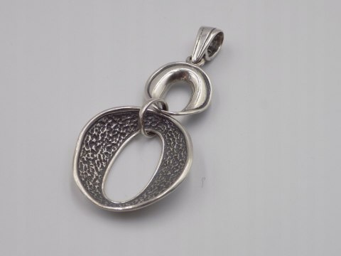 Piękny stary srebrny damski wisiorek/zawieszka srebro 925 biżuteria VINTAGE