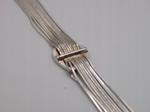 Stara piękna srebrna damska bransoletka SERCE srebro 925 VINTAGE biżuteria