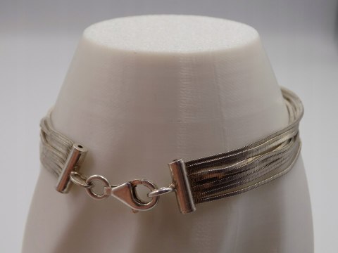 Stara piękna srebrna damska bransoletka SERCE srebro 925 VINTAGE biżuteria